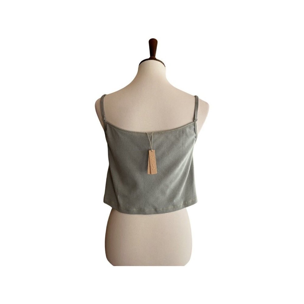 SKIMS Stretch Logo Pointelle Strappy Straight Neck Camisole Top Size 3X - Picture 8 of 11